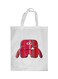 Cartoons Printed Shopping Bag White