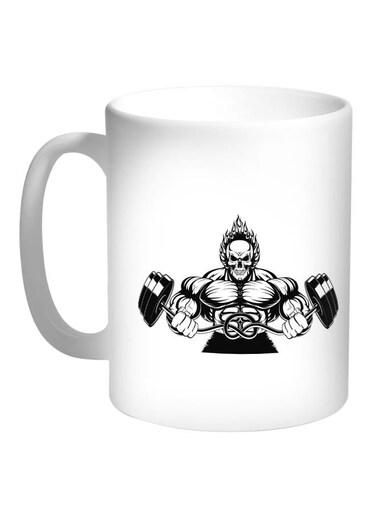 Sports Printed Coffee Mug White/Black