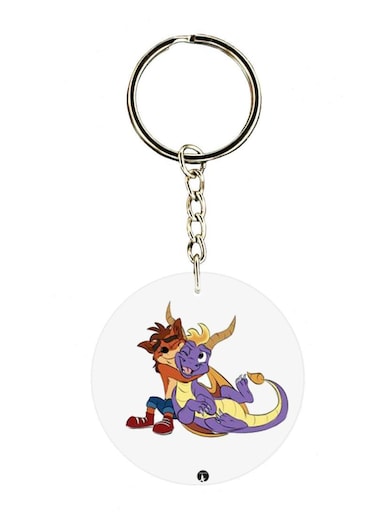 Spyro Double Side Printed Keychain