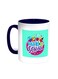 Back To School Printed Coffee Mug Blue/White 11ounce