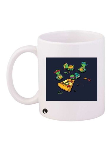 Teenage Mutant Ninja Turtles Printed Mug White/Green/Blue Standard Size