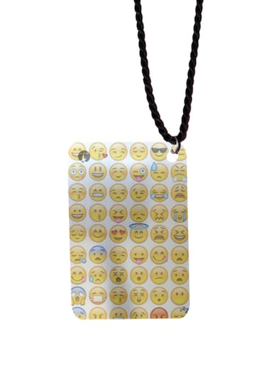 Emojis Printed Car Mirror Pendant