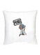 Pubg Printed Decorative Cushion White/Grey/Black 16x16inch