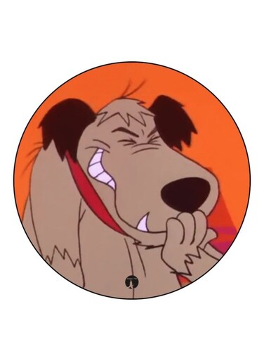 Yogi Bear Theme Printed Fridge Magnet Orange/Brown/Red