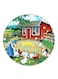 Vintage Art Printed Fridge Magnet Multicolour