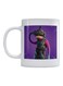 Printed Coffee Mug White/Purple/Grey