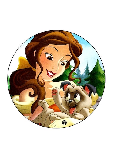 Cartoon Printed Fridge Magnet Multicolour 5.5 x 5.5cm