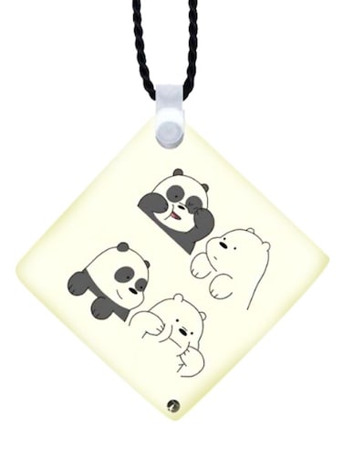 We Bare Bear Printed Car Mirror Pendant