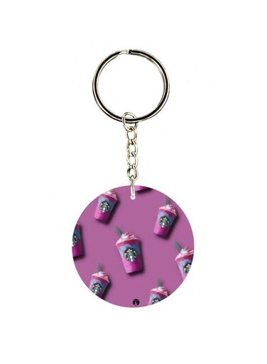 Double Sided Ice Cream Printed Keychain