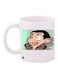 Mr. Bean Printed Coffee Mug White/Beige/Brown 11ounce