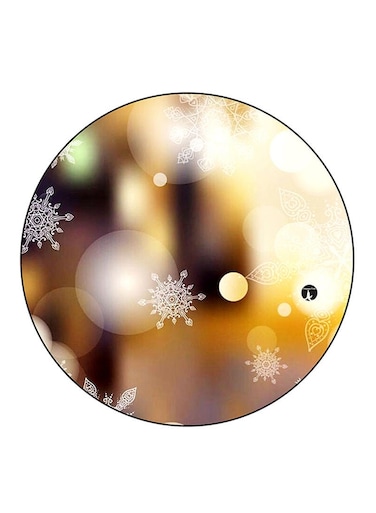 Snow Flakes Printed Fridge Magnet Multicolour