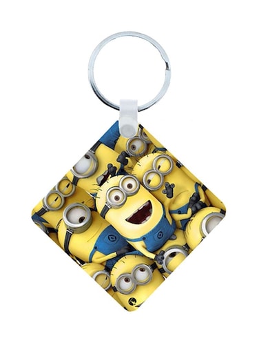 Minions Wooden Keychain