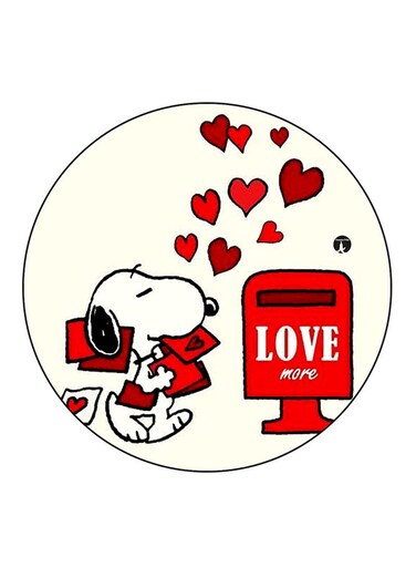 Snoopy Printed Fridge Magnet Multicolour