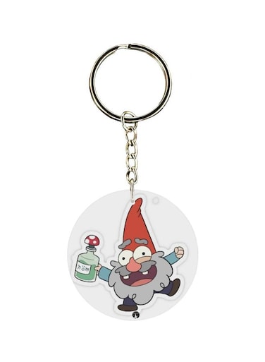 Double Sided Cartoon Printed Keychain