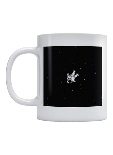 Astonaut Printed Mug White/Black