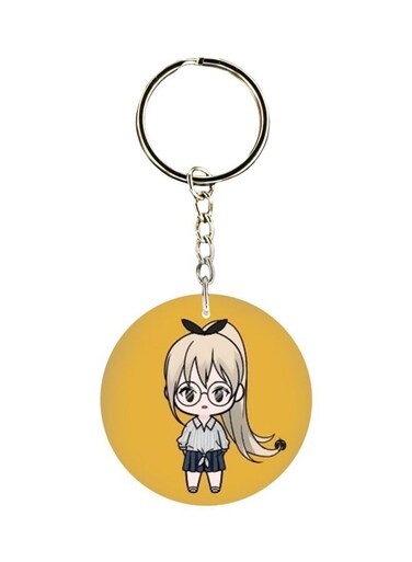 Cartoon Themed Single Sided Keychain