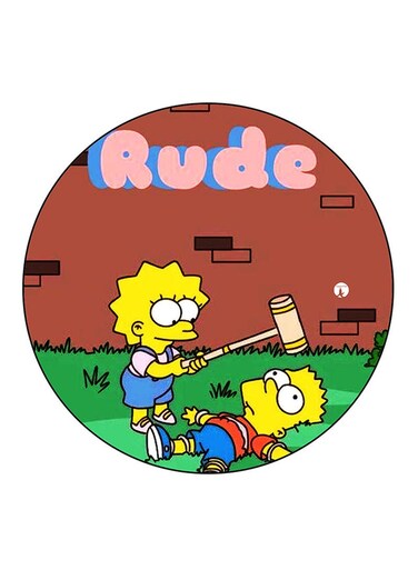 Simpsons Printed Fridge Magnet Multicolour
