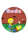 Simpsons Printed Fridge Magnet Multicolour