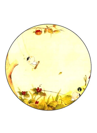 Flowers Printed Fridge Magnet Multicolour