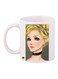 Cartoon Girl Printed Coffee Mug White/Beige/Yellow