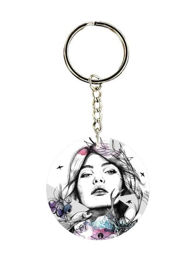 Cartoon Printed Keychain