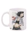 Animated Girl Printed Coffee Mug White/Grey/Brown 11ounce