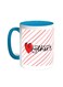 Happy Mother's Day Printed Coffee Mug Turquoise/White 11ounce