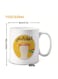 Ceramic, Arabic "Negative Remarks" funny gift for yourself or a friend in color white