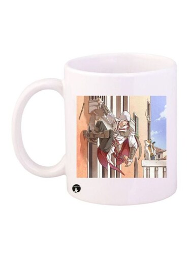 Assassin's Creed Printed Coffee Mug White/Beige/Grey