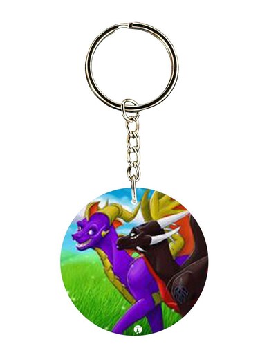 Spyro Printed Keychain