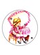 Girl Printed Fridge Magnet Multicolour