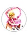 Girl Printed Fridge Magnet Multicolour