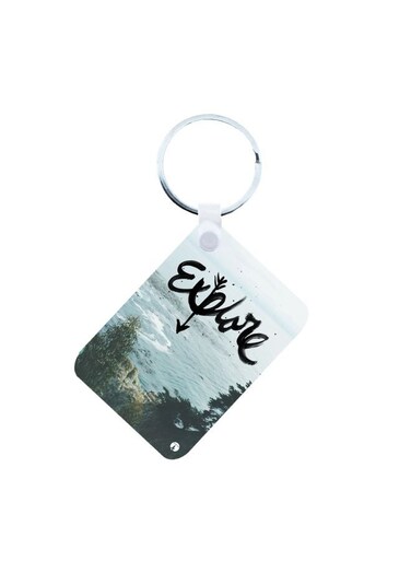 English Phrases Printed Keychain Multicolour