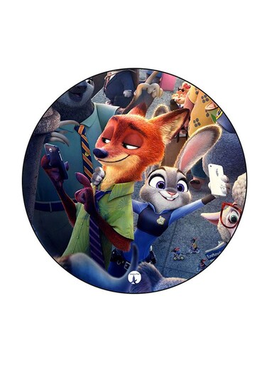 Disney Character Printed Fridge Magnet Round Multicolour