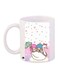 Printed Coffee Mug White/Blue/Pink 11ounce