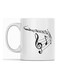 Music Mug for Tea and Coffee White