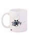 Cartoon Warrior Printed Coffee Mug White/Black/Blue 11ounce