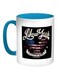 New York Printed Coffee Mug Turquoise/White/Black 11ounce