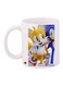 Sonic Printed Coffee Mug White/Yellow/Blue 11ounce
