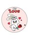 A Rabbit Printed Fridge Magnet Multicolour
