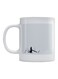 Warrior Printed Ceramic Mug White/Black