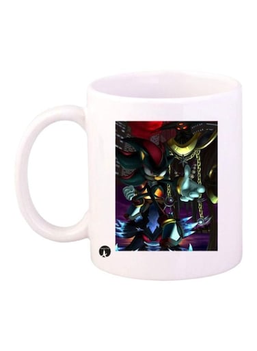 Sonic Video Game Printed Mug White Black Green