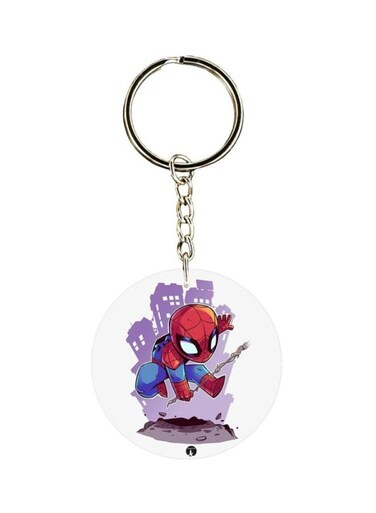 Spiderman Printed Keychain