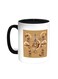 Coffee House Printed Coffee Mug Black/White 11ounce