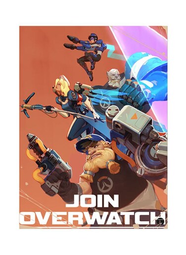 Video Game Overwatch Metal Plate Poster Multicolour 15x20centimeter