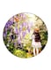 Girl Printed Fridge Magnet Round Multicolour