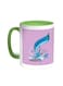 Congratulations On Eid Printed Coffee Mug Green/White 11ounce