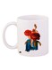 Floral Printed Coffee Mug White/Red/Blue