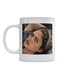Woman Printed Coffee Mug White/Beige/Blue