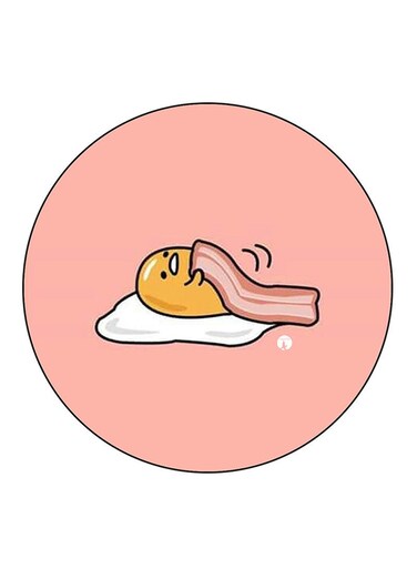 Gudetama Printed Fridge Magnet Multicolour